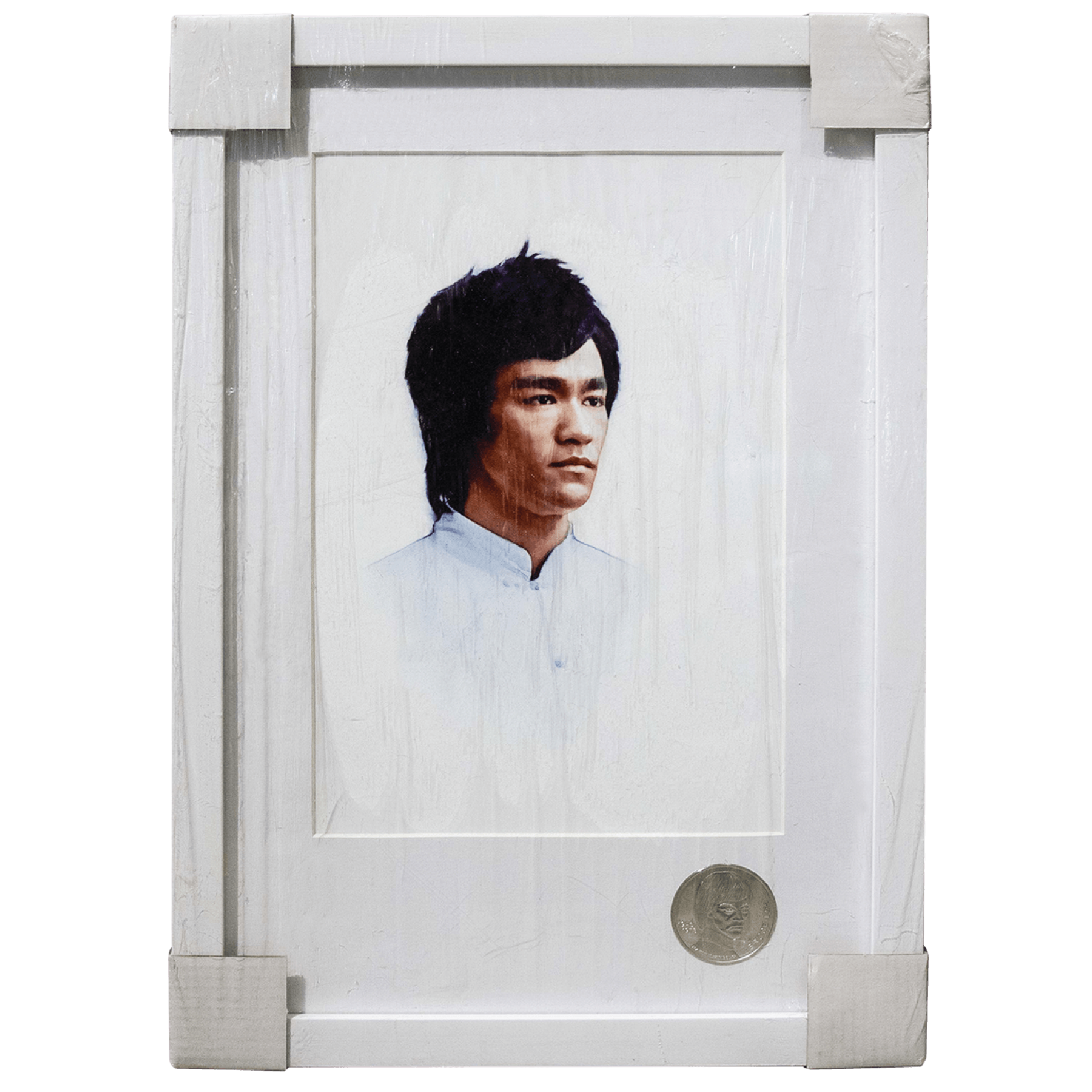 Bruce Lee Statue 3d Photo Frame With Commemorative Coins Bruce Lee Club